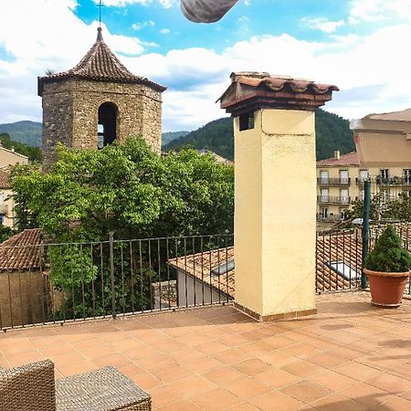 Casa Lola - Terraza Panoramica En El Centro Del Pueblo Apartman Sant Joan de les Abadesses Kültér fotó