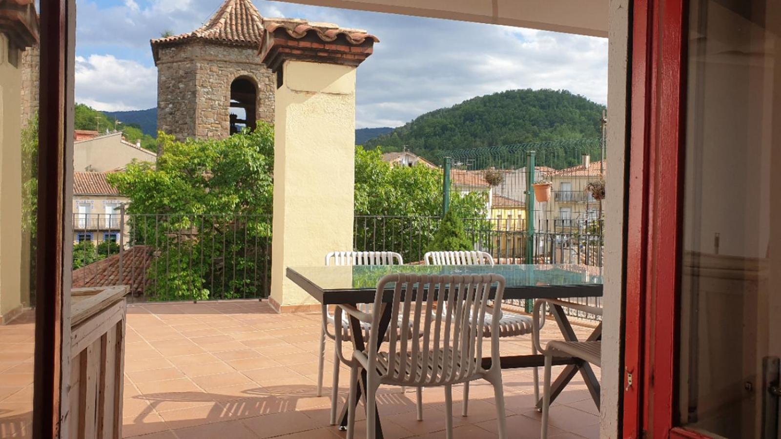 Casa Lola - Terraza Panoramica En El Centro Del Pueblo Apartman Sant Joan de les Abadesses Kültér fotó